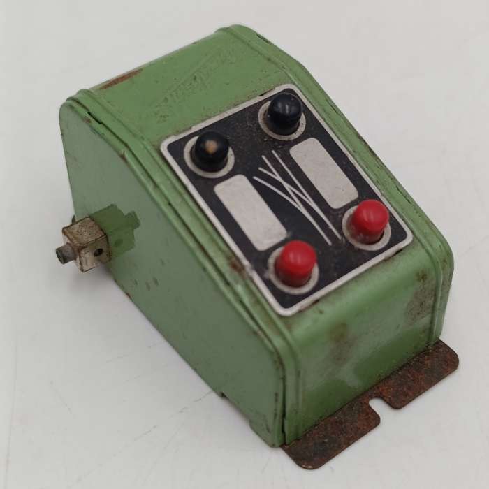 Vintage Fleischmann transformer change over switches and 2 coaches