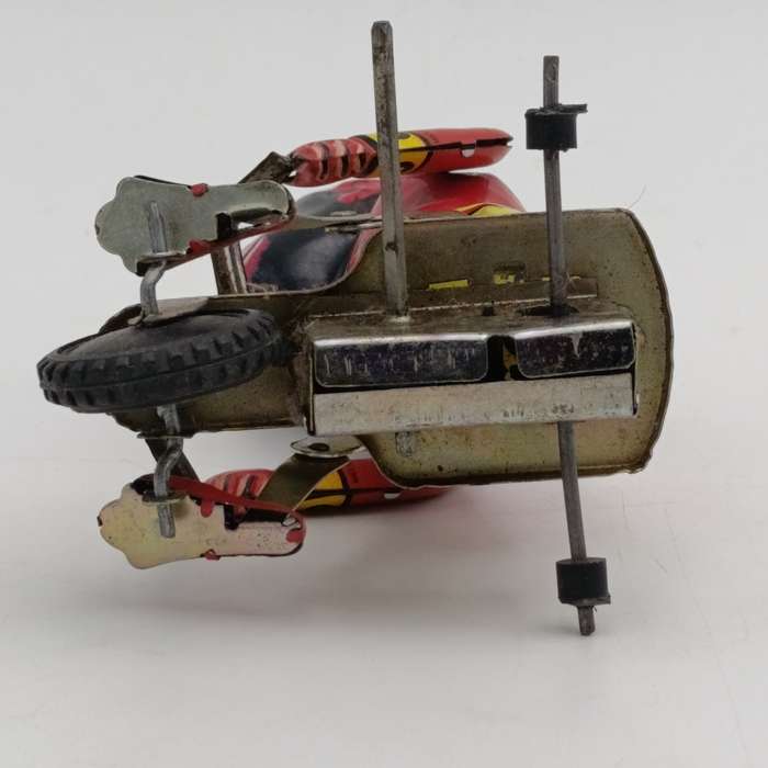 Vintage Mechanical Circus monkey on tricycle toy - needs some TLC