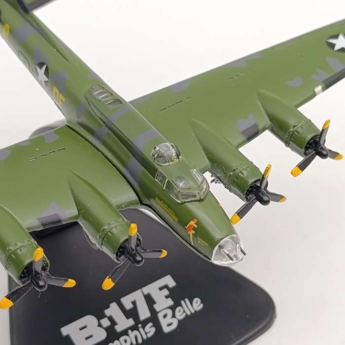 Atlas Boeing B-17F Memphis Belle die-cast model plane in box