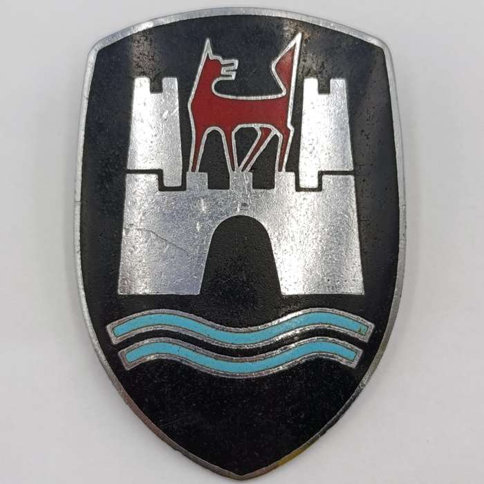 German Wolfsburg Volkswagen Beetle hood badge