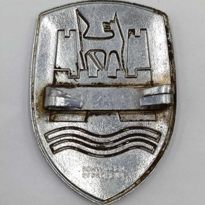 German Wolfsburg Volkswagen Beetle hood badge