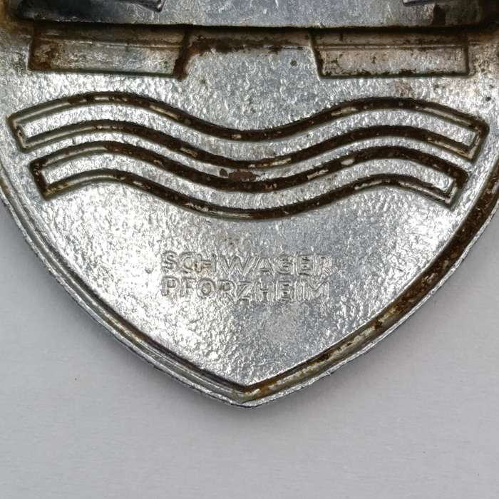 German Wolfsburg Volkswagen Beetle hood badge
