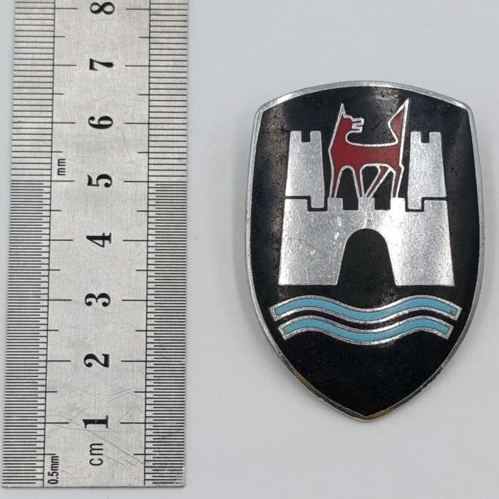 German Wolfsburg Volkswagen Beetle hood badge