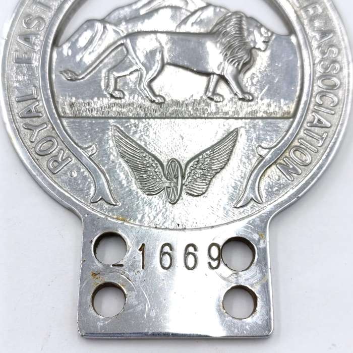 Royal East African Automobile Association #1669 car badge