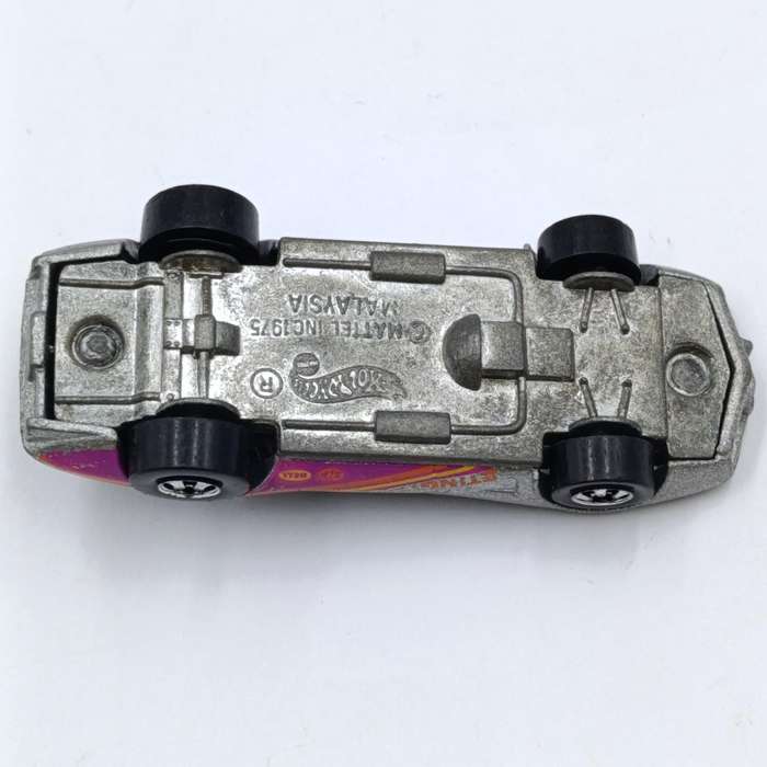 Vintage metalic-silver Hot Wheels Chevrolet Corvette die-cast toy car