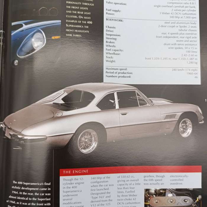 1960 Ferrari 400 Superamerica die-cast model car - scale 1/43