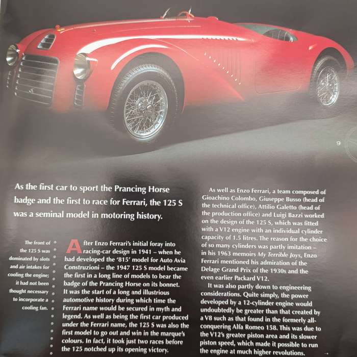 1947 Ferrari 125 S die-cast model car - scale 1/43