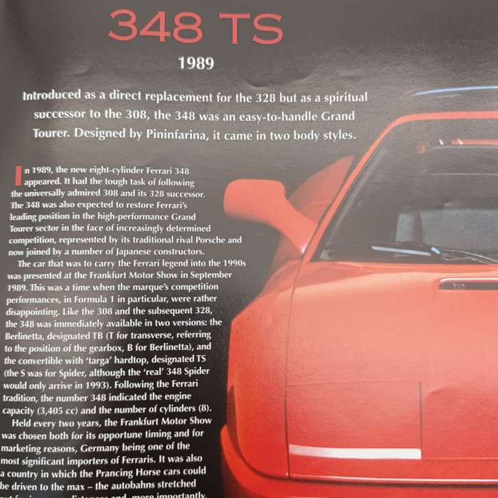 1898 Ferarri 348 TS die-cast model car - scale 1/43