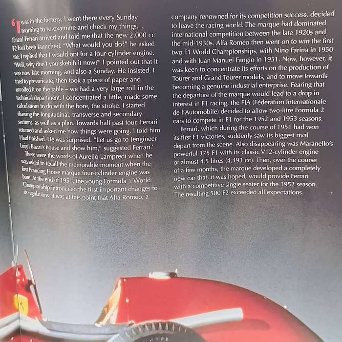 1952 Ferrari 500 F2 die-cast racing model car - scale 1/43