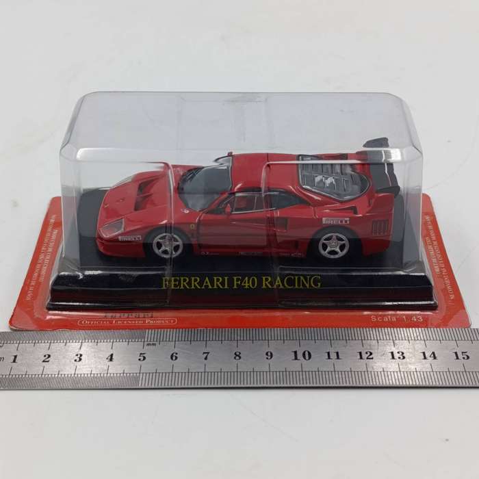 1989 Ferrari F40 Racing die-cast model car - scale 1/43