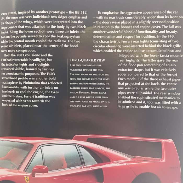 1987 Ferrari F40 die-cast model car - scale 1/43