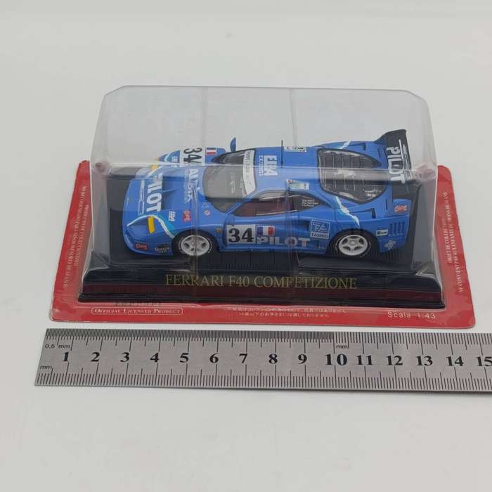 1989 Ferrari F40 competizione die-cast racing model car - scale 1/43