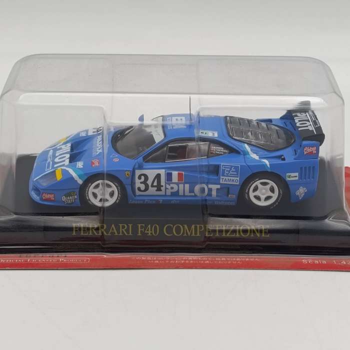1989 Ferrari F40 competizione die-cast racing model car - scale 1/43