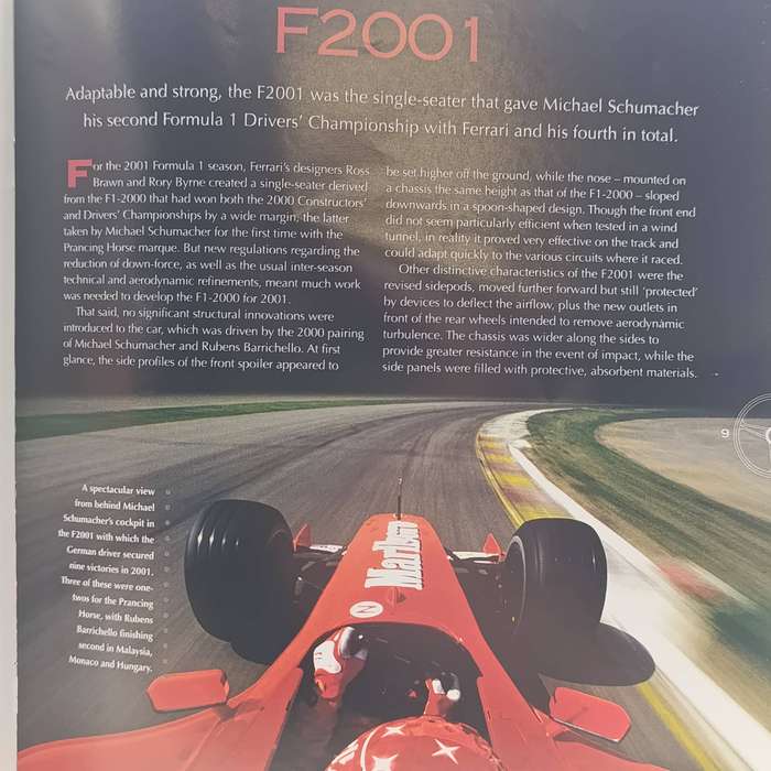 2001 Ferrari F2001 Formula 1 die-cast racing model car - scale 1/43
