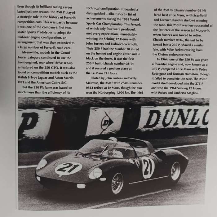 1963 Ferrari 250 P die-cast racing model car - scale 1/43