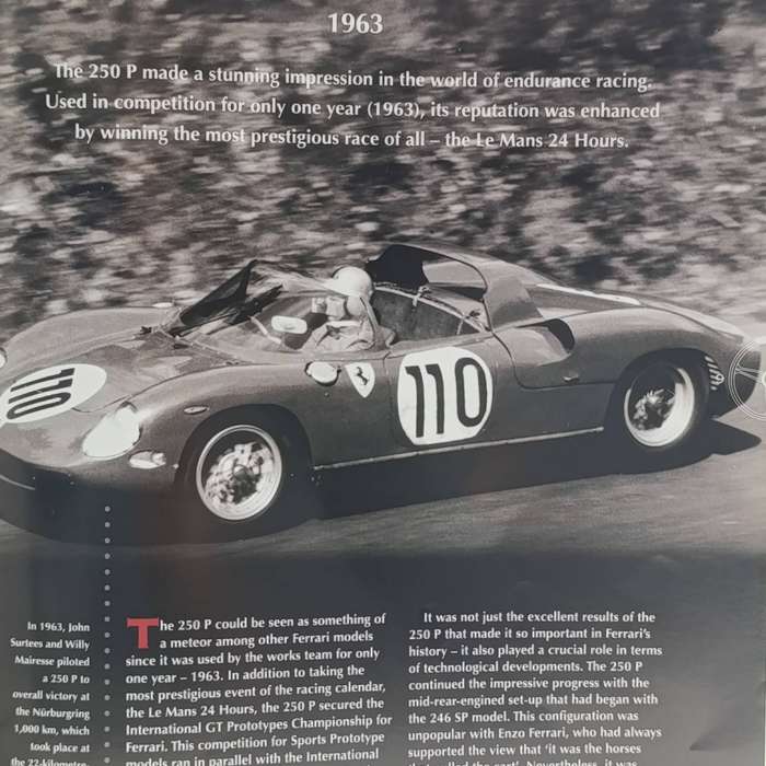 1963 Ferrari 250 P die-cast racing model car - scale 1/43
