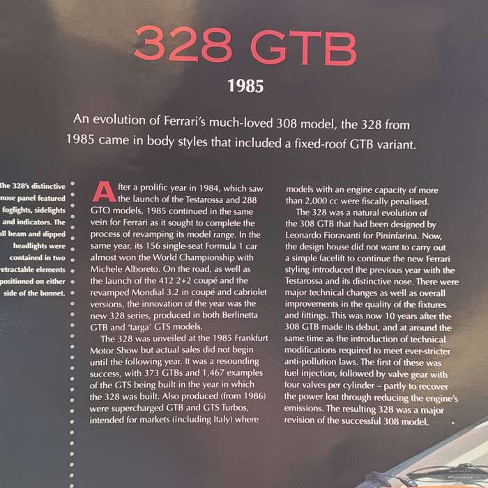 1958 Ferrari 328 GTB die-cast model car - scale 1/43