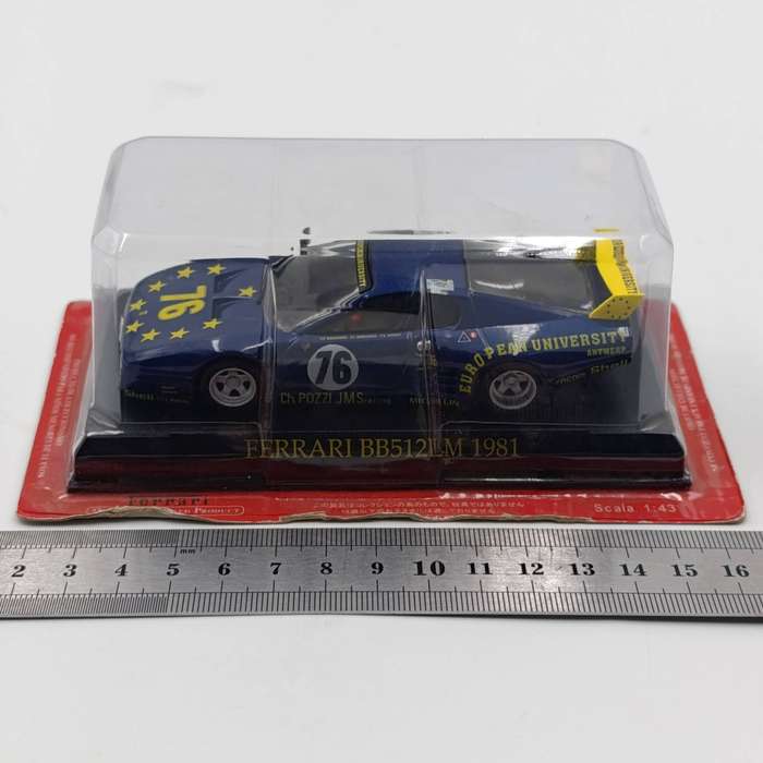 1981 Ferrari BB 512 Le Mans die-cast racing model car - scale 1/43