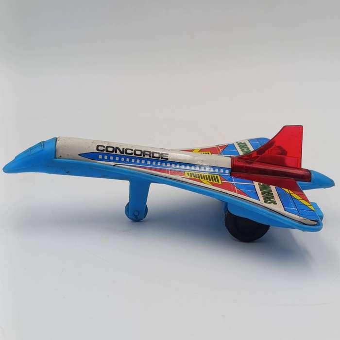 Vintage Jimmy Toys Sparking Concorde friction toy plane