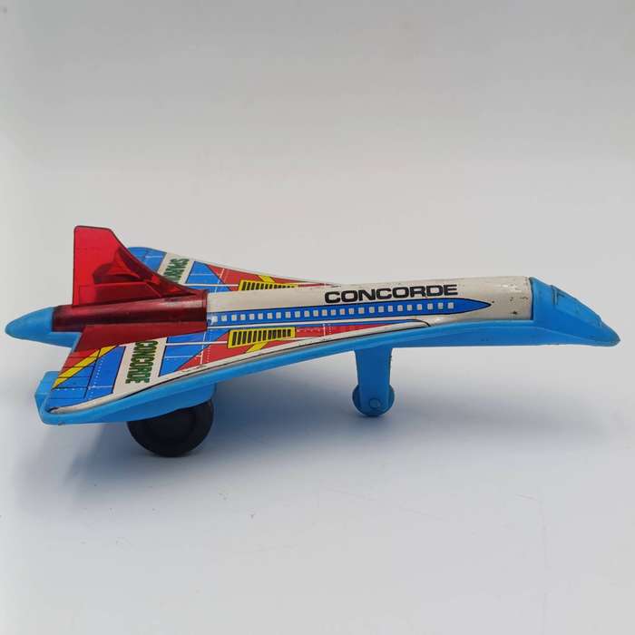 Vintage Jimmy Toys Sparking Concorde friction toy plane