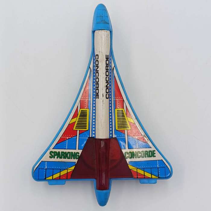 Vintage Jimmy Toys Sparking Concorde friction toy plane