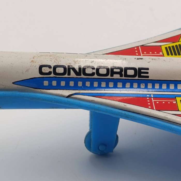 Vintage Jimmy Toys Sparking Concorde friction toy plane