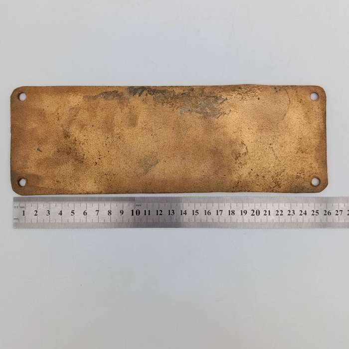 SA Railways brass boiler #9525 pressure check plate 1978-1981