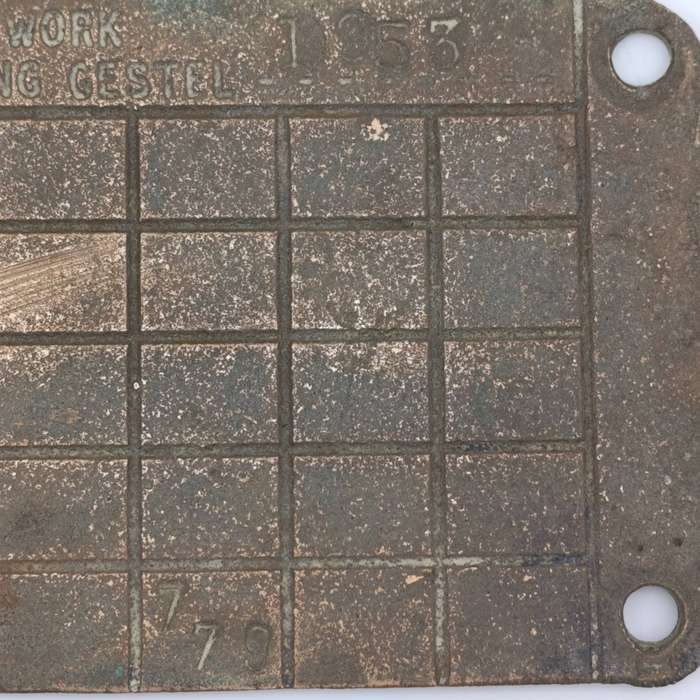 SA Railways brass boiler #10437 pressure check plate 1978-1981