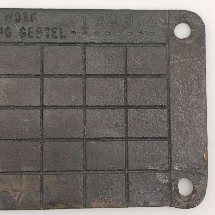 SA Railways brass boiler #10157 pressure check plate 1972-1976