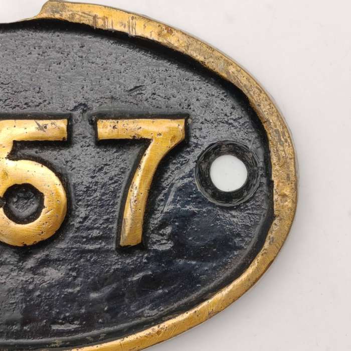 SA Railways MT Tender N57 brass tender plate