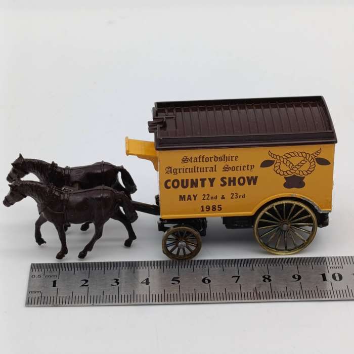 Lledo County Show 1985 horse-drawn cart die-cast model in box