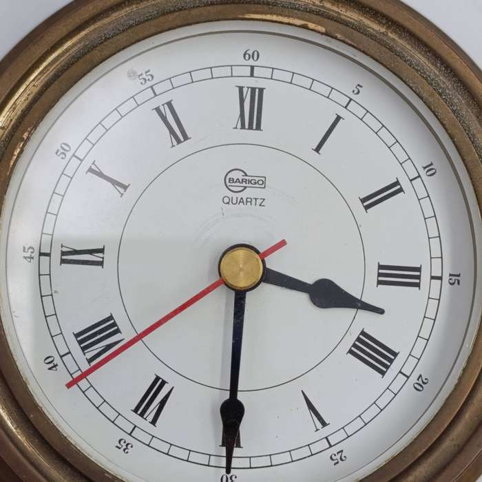 Vintage Barigo marine weather station, clock and hygrometer / thermometer set