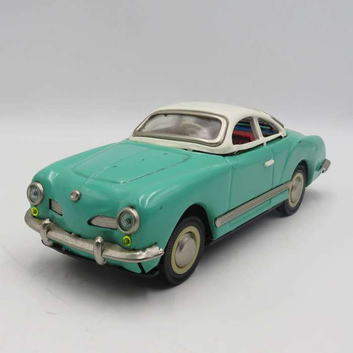 Vintage VW Kurmann Ghia Chinese tinplate MF743 friction toy car