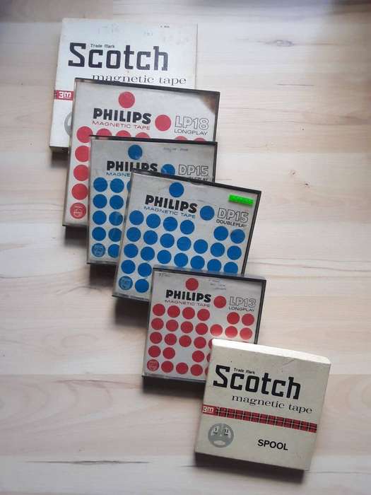 Reel to Reel Audio Tapes from Phiips and Scotch