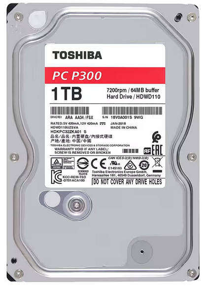 Toshiba P300 1TB HDD