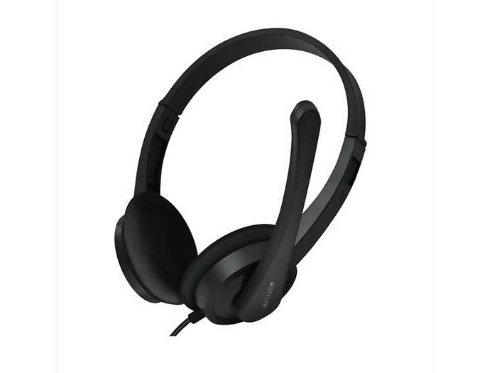 Astrum HU640 Wired USB Headphones with Mic, On-Ear for Chat and Gaming (open box)