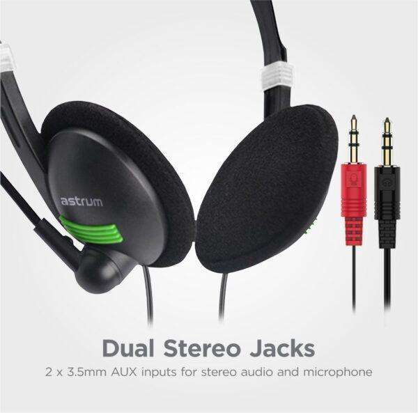 Astrum HS740 On-ear USB PC Wired Headset with Mic