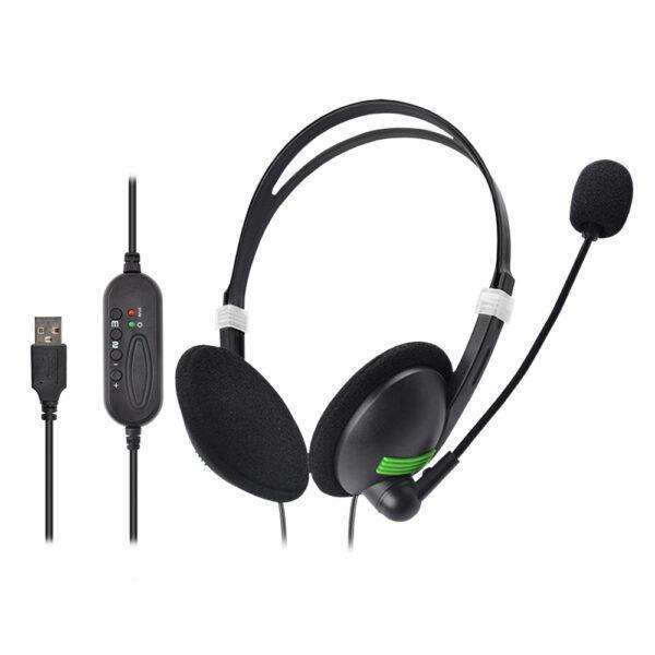 Astrum HS740 On-ear USB PC Wired Headset with Mic