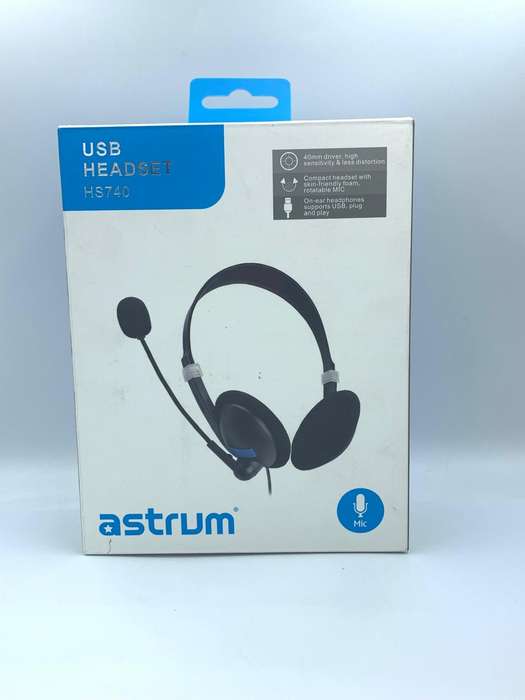 Astrum HS740 On-ear USB PC Wired Headset with Mic