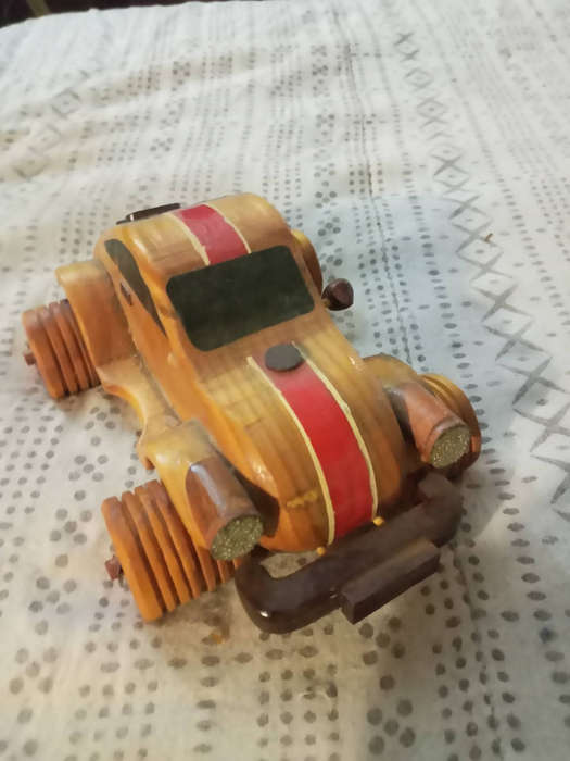 Wooden vw beetle 20cm x14x10