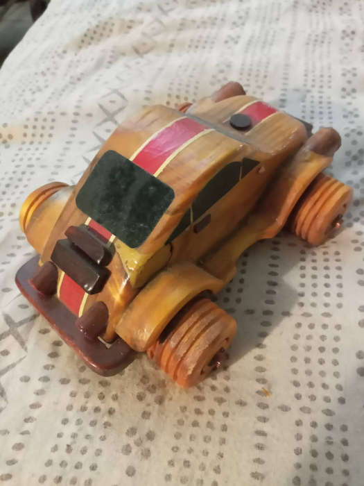 Wooden vw beetle 20cm x14x10