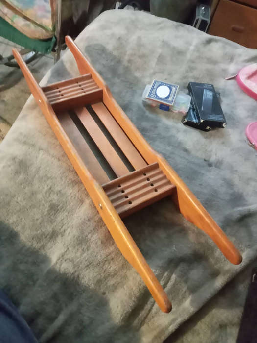 Wooden bath cradle tray