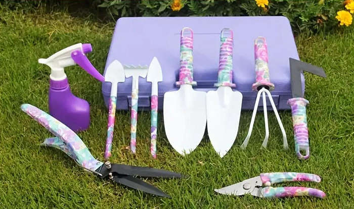 Purple 10pcs GARDENING TOOLS  YJ343