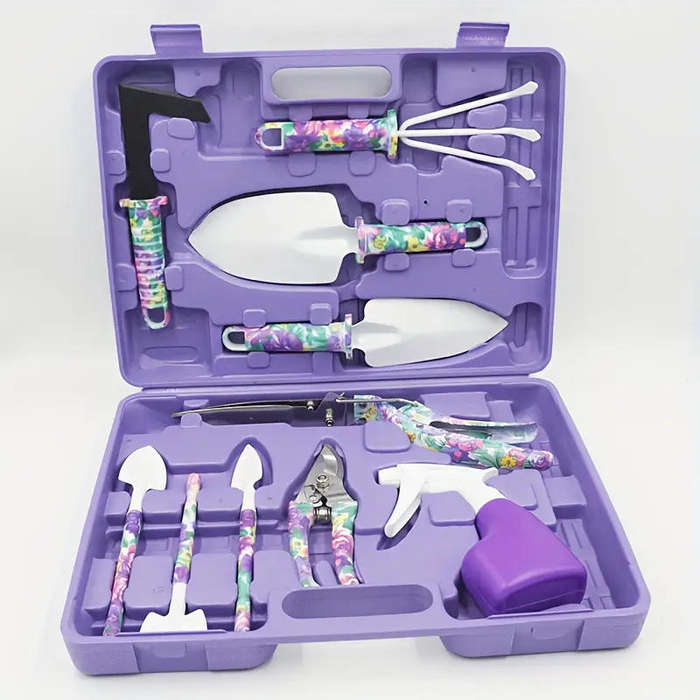 Purple 10pcs GARDENING TOOLS  YJ343