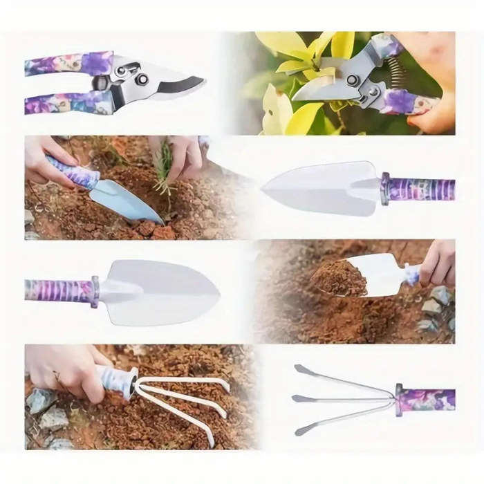Purple 10pcs GARDENING TOOLS  YJ343