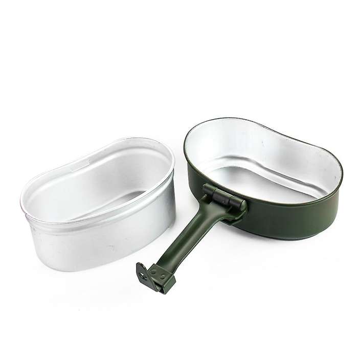 3 pcs Aluminum Portable Outdoor Camping Canteen Lunch Box & Cookware