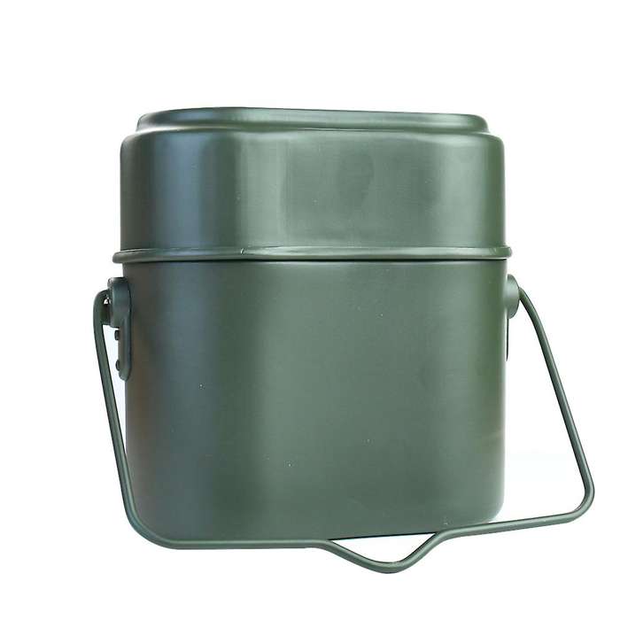 3 pcs Aluminum Portable Outdoor Camping Canteen Lunch Box & Cookware