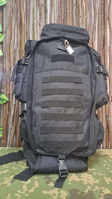 70L Black, Outdoor, Hiking, Camping Back