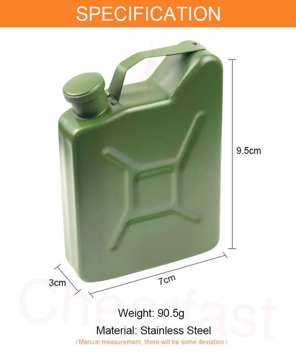 Jerry Can Hip Flask 125ml / 5oz