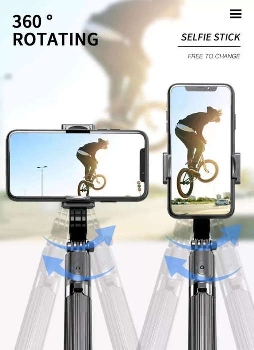 L08 Gimbal Stabilizer - Selfie Stick Tripod